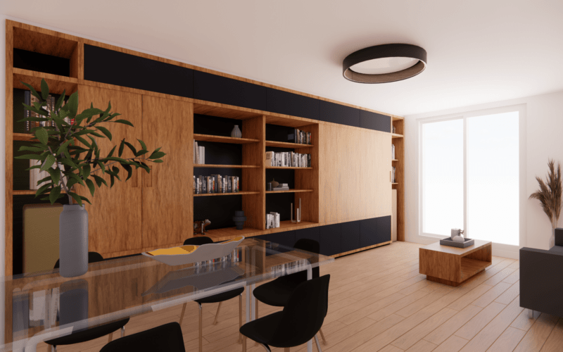 Rénovation d'un appartement et création de meubles sur-mesure