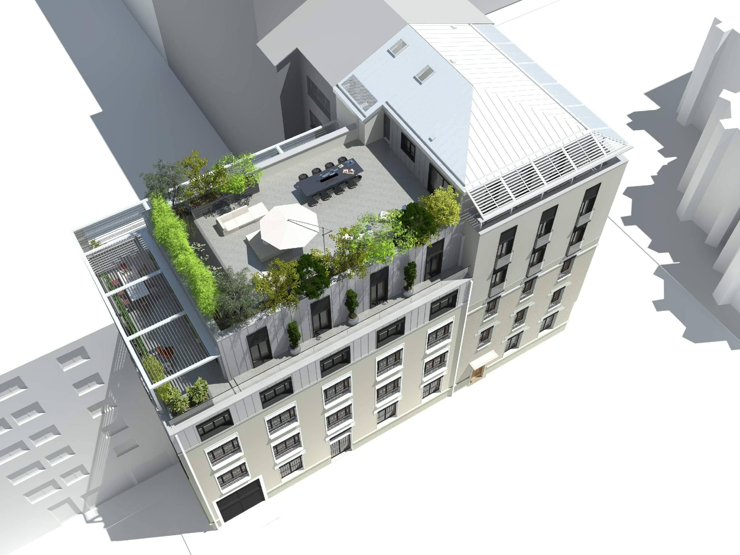 Réhabilitation et surélévation d'un immeuble à Lyon