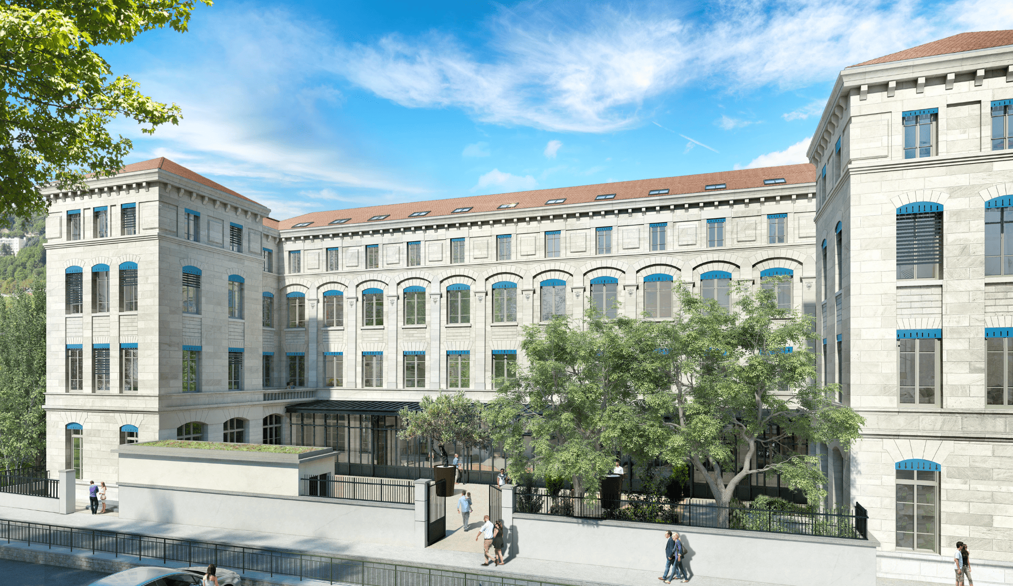 Réhabilitation d'une ancienne école en programme mixte