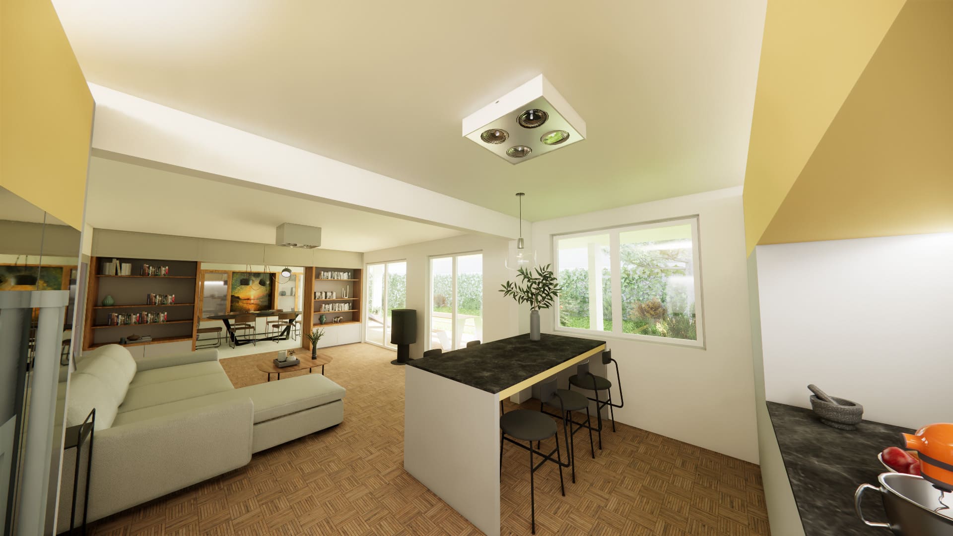 Rénovation d'un appartement et création de meubles sur-mesure